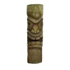 Sculpture en bois de cocotier Tête de Tiki mauri - 50 cm