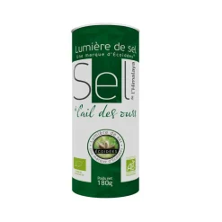 Sel à l’ail des ours bio en boîte verte de 180 g