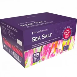 Sel de mer naturel AQUAFOREST - carton 25kg pour aquarium marin