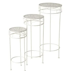 Sellette en fer blanc Marisa M - Ø 25,1 x H 60,4 cm