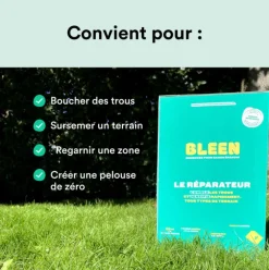 Semences gazon création et rénovation pour tous types de terrain Bleen - 1 kg