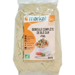 Semoule complète de blé dur bio – 500 gr