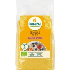 Semoule de blé dur blanche grosse bio Primeal - 500 g