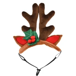 Serre tête bois de reine coloris marron Bubimex - 19 cm