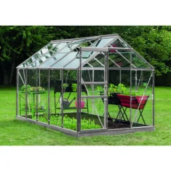 Serre verre 6,2 m² en aluminium