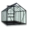 Serre verre 6,2 m² en aluminium noir