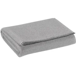 Serviette de toilette Bora gris perle 100x50 cm