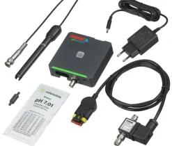 Set contrôleur de pH WIFI pour aquarium coloris noir pHcontrol+e connecté