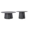 Set de 2 tables basses en aluminium anthracide Bizzotto Bryan