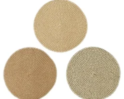 Set de table en corde de papier - Ø 38 x H 0,3 cm