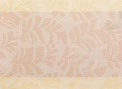 Set de table Hoja coloris jaune en polyester - 33 x 45 cm