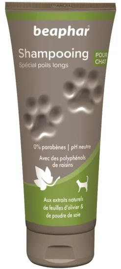 Shampoing Prémium chats poils longs 200 ml