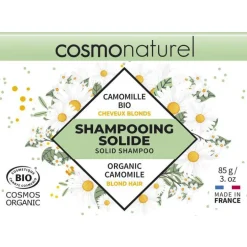 Shampoing solide pour cheveux blonds camomille Cosmo Naturel - 85 g
