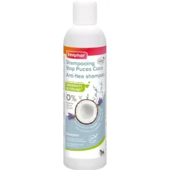 Shampooing antiparasitaire pour chien et chat huile de coco stop puces Beaphar Essentiel – 250 ml