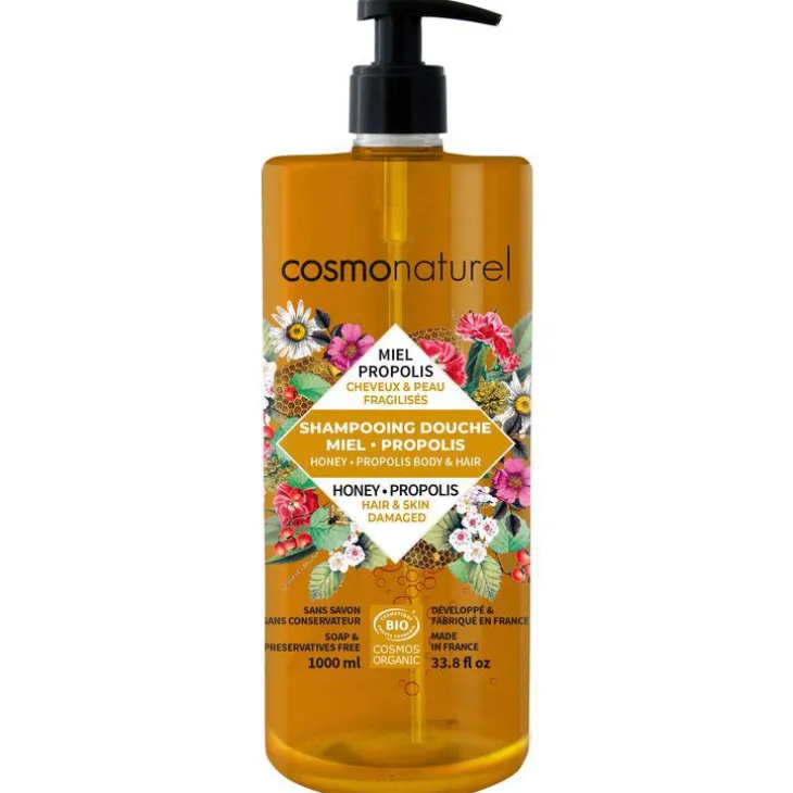 Shampooing douche miel propolis Cosmo Naturel - 1 L