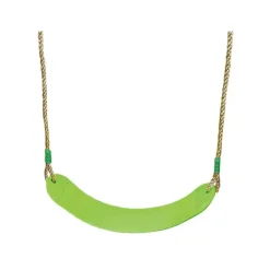 Siège de balançoire en plastique souple vert pour portique de 1,9 à 2,5 m