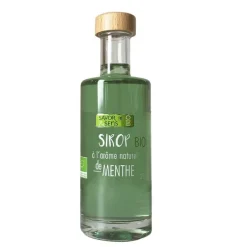 Sirop arôme naturel de menthe Bio Savor & Sens - Bouteille 25 cl