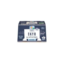 Skyr au lait de brebis nature en pot en carton Grandeur Nature - 2 x 125 g