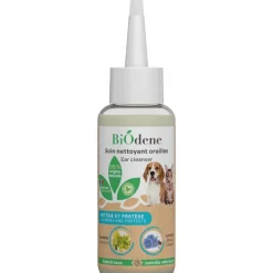 Soin nettoyant oreilles pour chien et chat Biodène – 100 ml