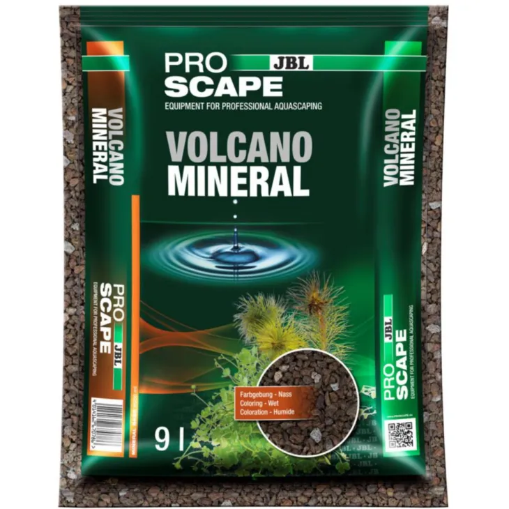 Sol de roche volcanique pour aquascaping coloris marron JBL Proscape Volcano Minéral - 9 L