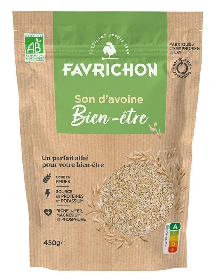 Son d'avoine bio Favrichon - 450 g