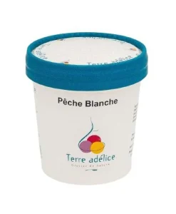 Sorbet pêche blanche Terre Adélice - Pot de 120 ml