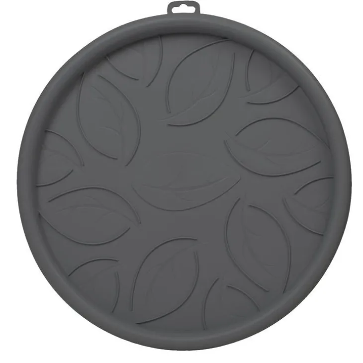 Soucoupe à roulettes gris anthracite Ø 34,5 cm