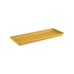 Soucoupe de balconnière en plastique jaune miel Elho Barcelona - 40 cm