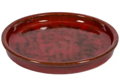 Soucoupe en grès émaillé rouge Passion for Pottery Shanghaï - Ø 35 cm