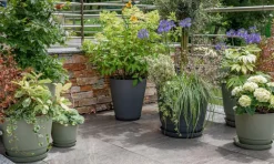 Soucoupe gris anthracite pour pot Poetic Joy 50 - Ø 38 x H 4,8 cm