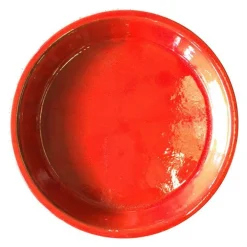 Soucoupe Les Poteries d'Albi coloris coquelicot - Ø 17 cm