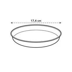 Soucoupe Loft urban Elho anthracite Ø 17 cm