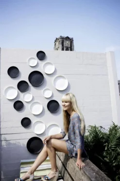 Soucoupe Ronde couleur anthracite - Ø 19x2.9 cm