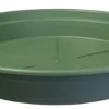 Soucoupe ronde en plastique recyclé vert Mélèze Cocoripot - Ø 15 cm