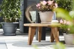 Soucoupe ronde en plastique recyclé anthracite Elho - Ø 40 cm