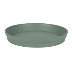 Soucoupe ronde en polypropylène vert laurier Eda Toscane - Ø 34,5 cm