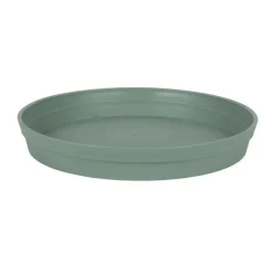 Soucoupe ronde en polypropylène vert laurier Eda Toscane - Ø 40 cm
