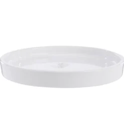 Soucoupe Subly en céramique blanc émaillée - Ø 24 x 3 cm