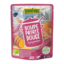 Soupe patate douce & gingembre bio Danival – 50 cl