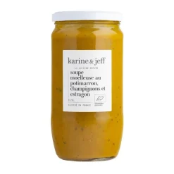 Soupe potimarron champignons et estragon Bio Karine & Jeff - pot de 780 ml