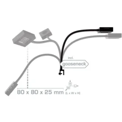 Spot LED pour aquarium d'eau de mer, 9000 K, AQUA MEDIC, modèle Qube 40