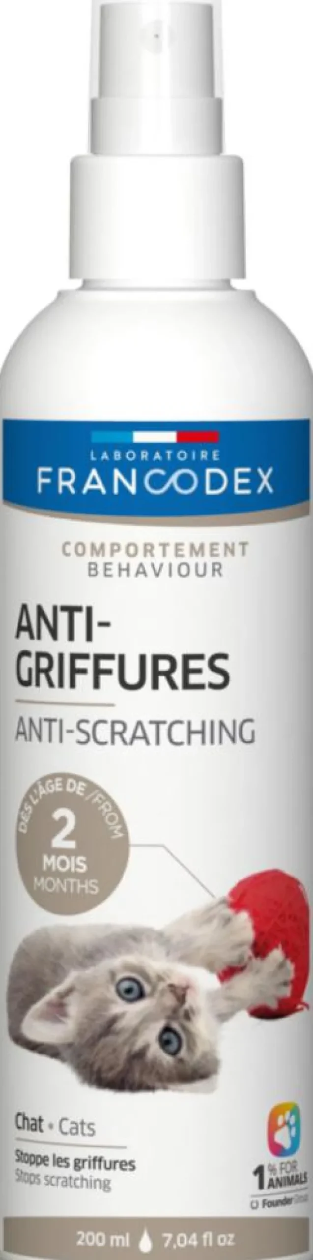 Spray anti-griffures pour chat et chaton 200 ml
