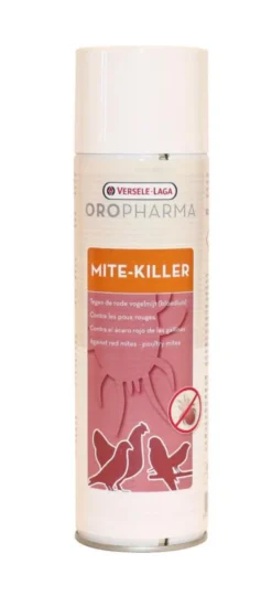 Spray contre les mites, les puces et les poux rouges habitat oiseaux et volailles Versele Laga Mite-Killer - 500 ml