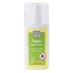 Spray répulsif cutané contre les tiques en flacon de 100 ml