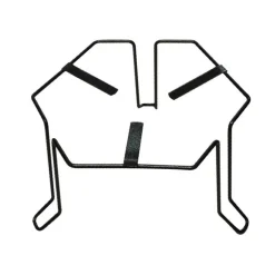 Stabilisateur de pot en métal gris martelé