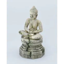 Statue bayon buddha pour aquarium gris 9x8,5xH17 cm