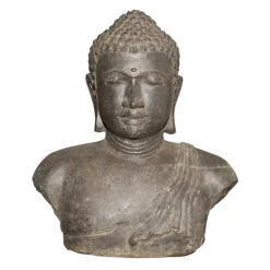 Statue de jardin buste Bouddha H 31 cm