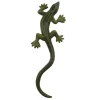 Statue de jardin lézard vert nuancé L 26 cm