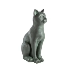 Statue en béton ciré anthracite Hairie Grandon chat déco grand modèle - 58 cm