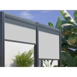 Store brise-vue pour gamme bioclimatique coloris gris Couleurs du monde - 2 m